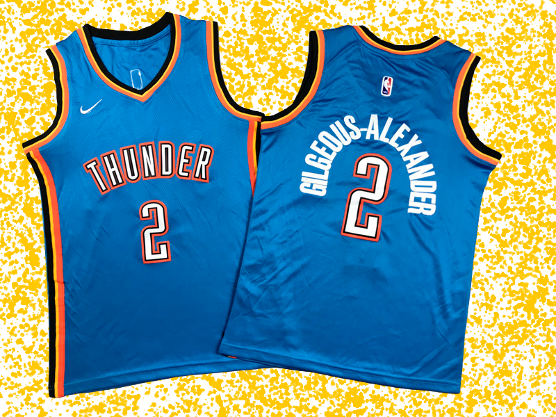 Thunder #2 Gilgeous-Alexander Blue Icon Edition T-Shirt