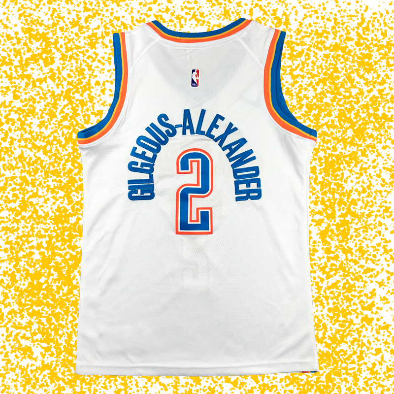 Thunder #2 Gilgeous-Alexander White Association Edition T-Shirt