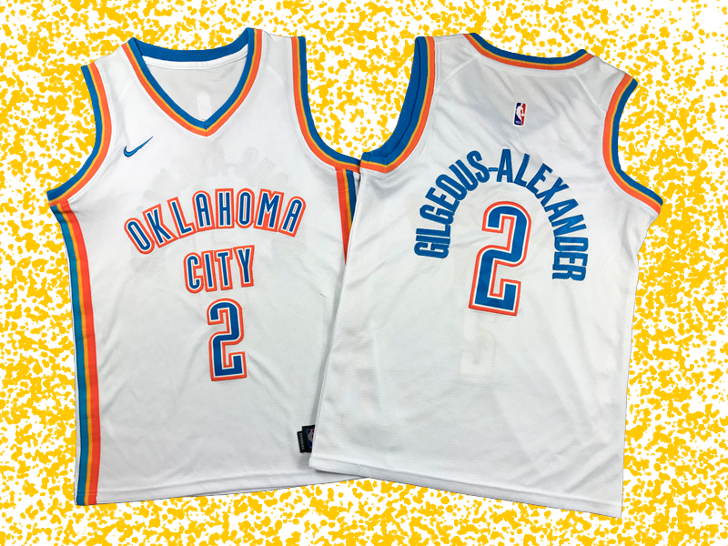Thunder #2 Gilgeous-Alexander White Association Edition T-Shirt