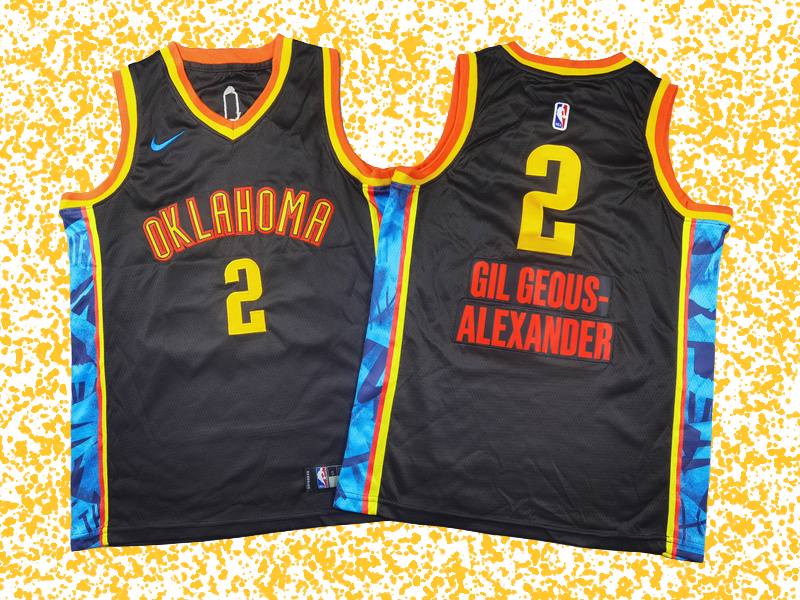 Thunder #2 Gilgeous-Alexander Black City Edition T-Shirt