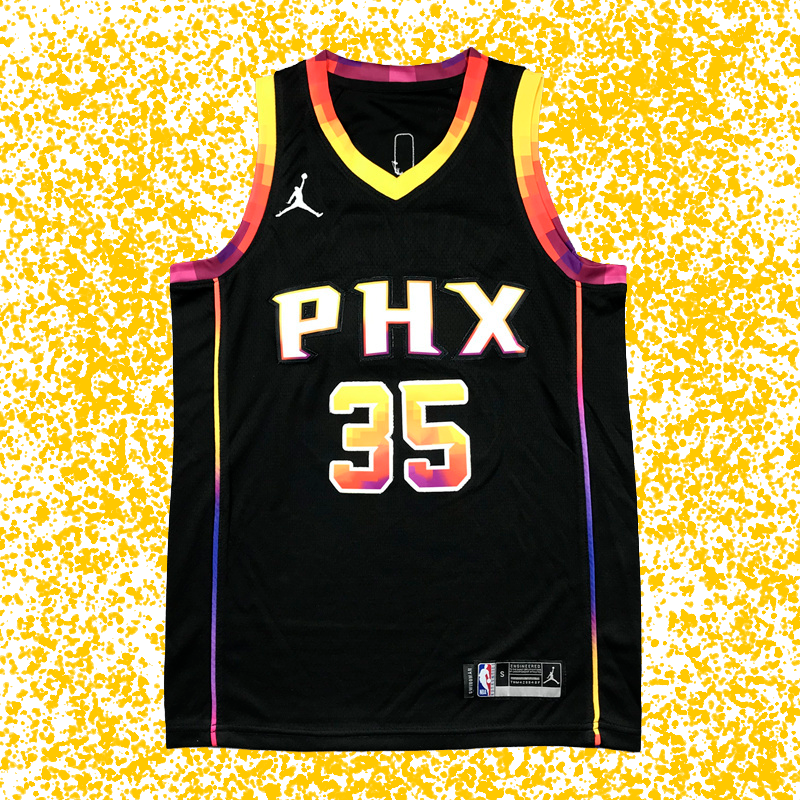 Suns #35 Durant Black Statement Edition T-Shirt