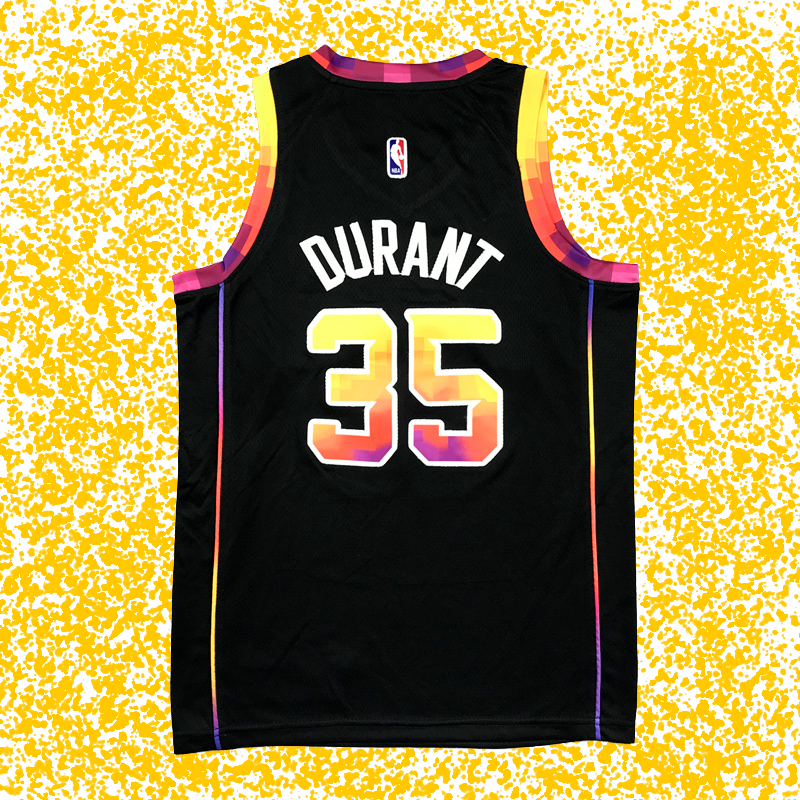 Suns #35 Durant Black Statement Edition T-Shirt
