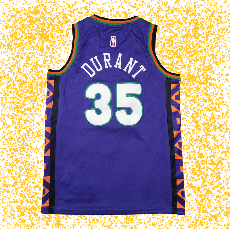 Suns #35 Durant Purple City Edition T-Shirt