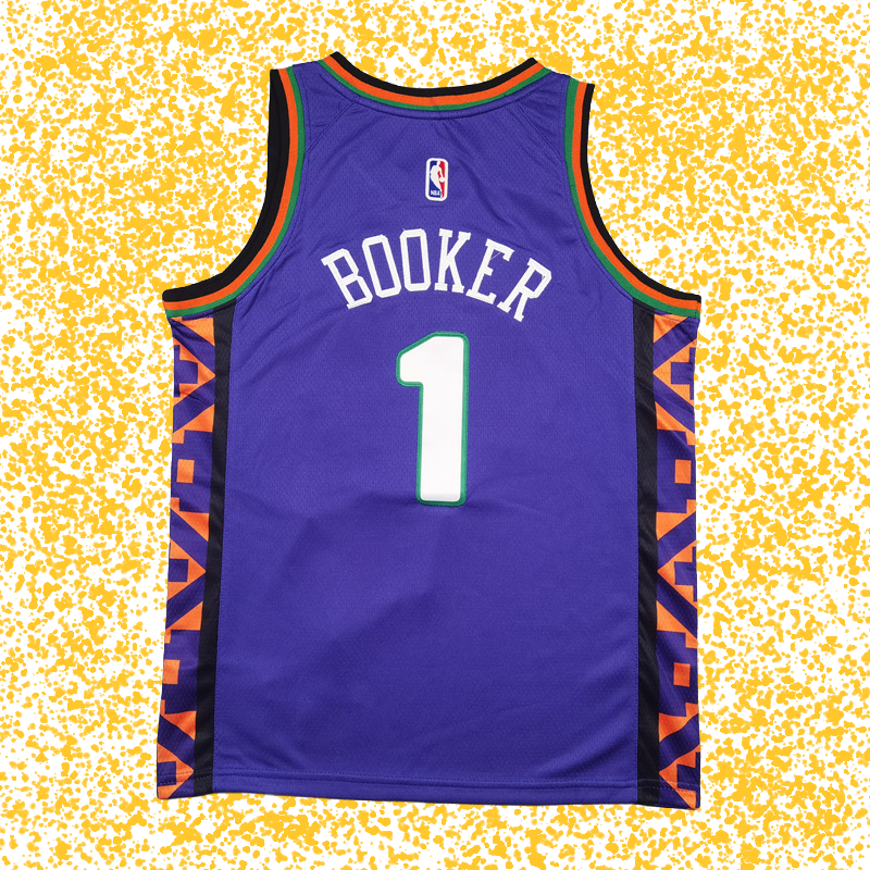 Phoenix Suns #1 Booker Purple City Edition T-Shirt