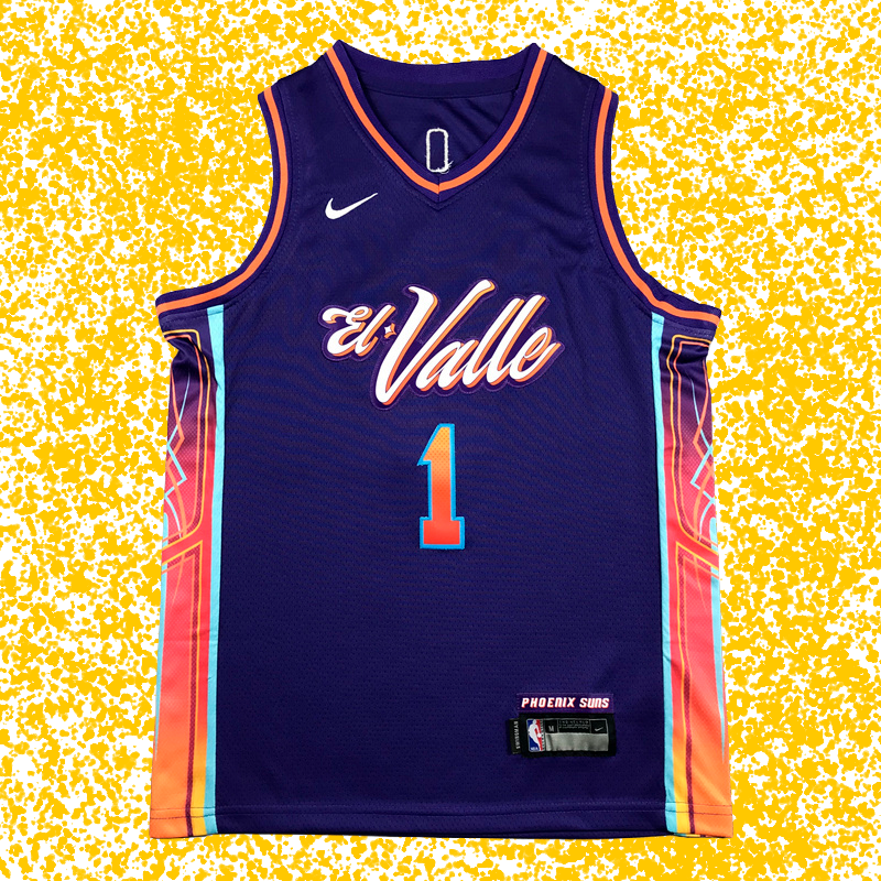 Suns #1 Booker Purple 2024 City Edition T-Shirt