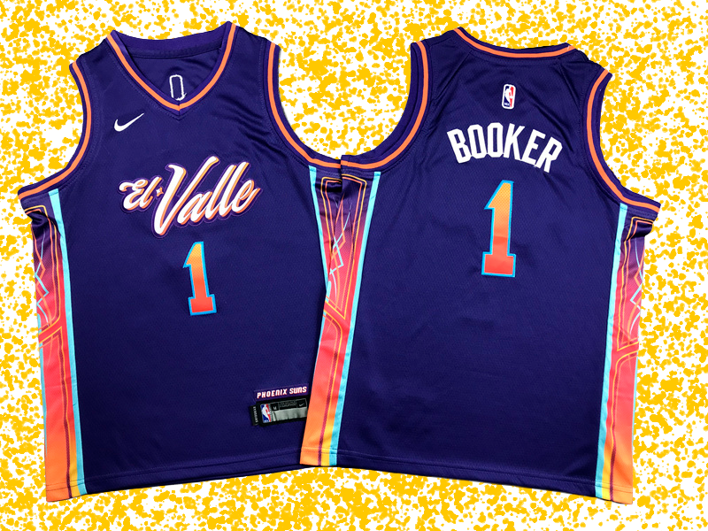 Suns #1 Booker Purple 2024 City Edition T-Shirt