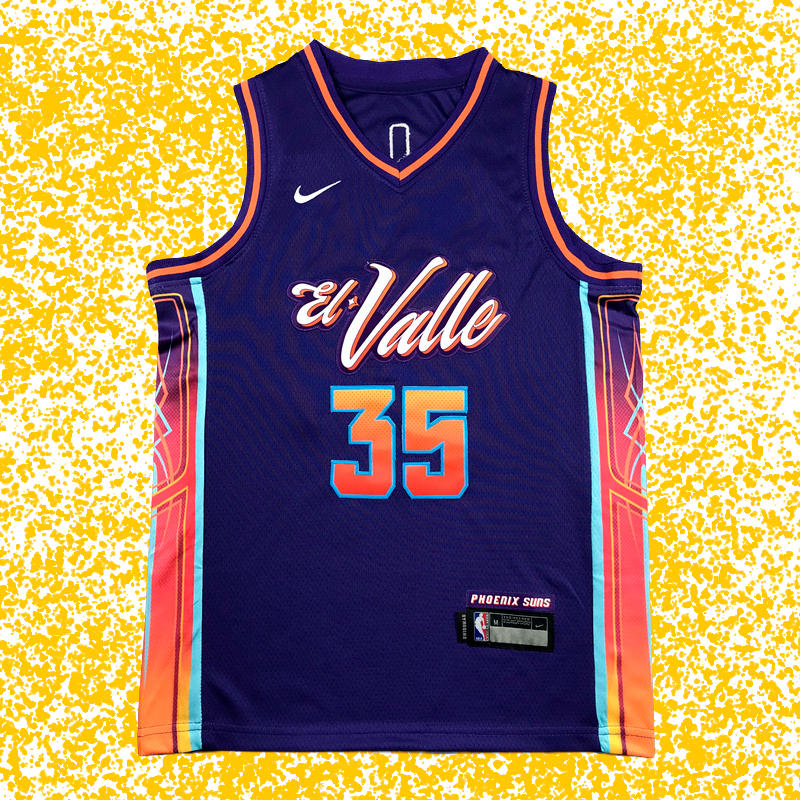 Suns #35 Durant Purple 2024 City Edition T-Shirt