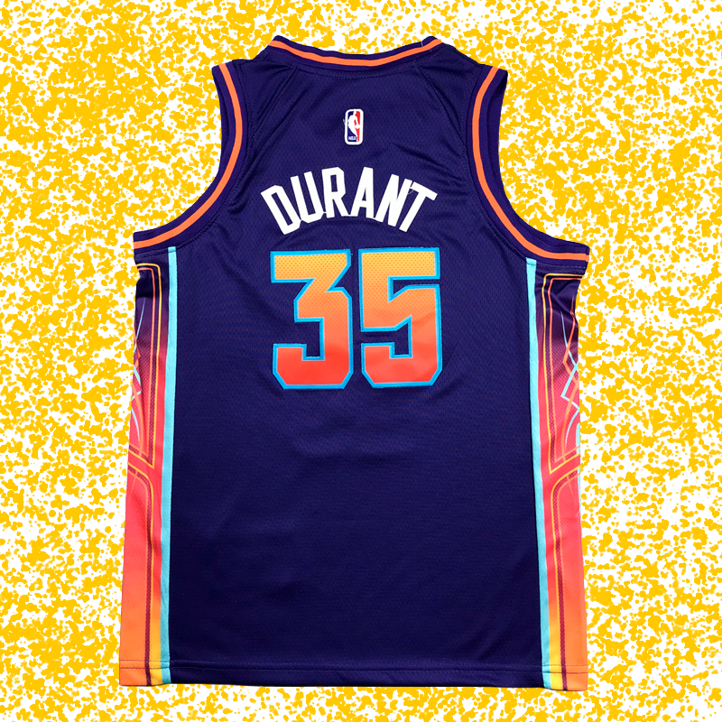 Suns #35 Durant Purple 2024 City Edition T-Shirt