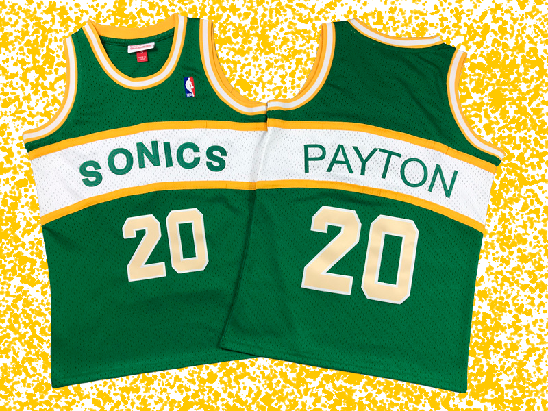 SuperSonics #20 Payton Green Classic Edition T-Shirt