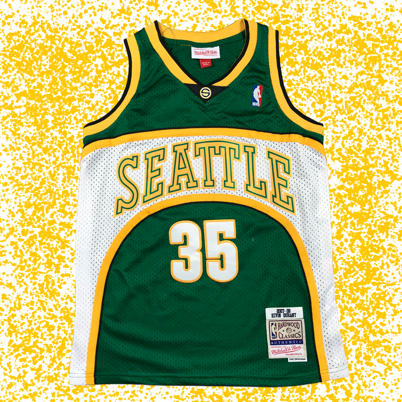 SuperSonics #35 Durant Green Icon Edition T-Shirt