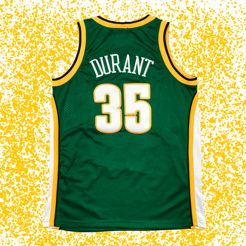 SuperSonics #35 Durant Green Icon Edition T-Shirt