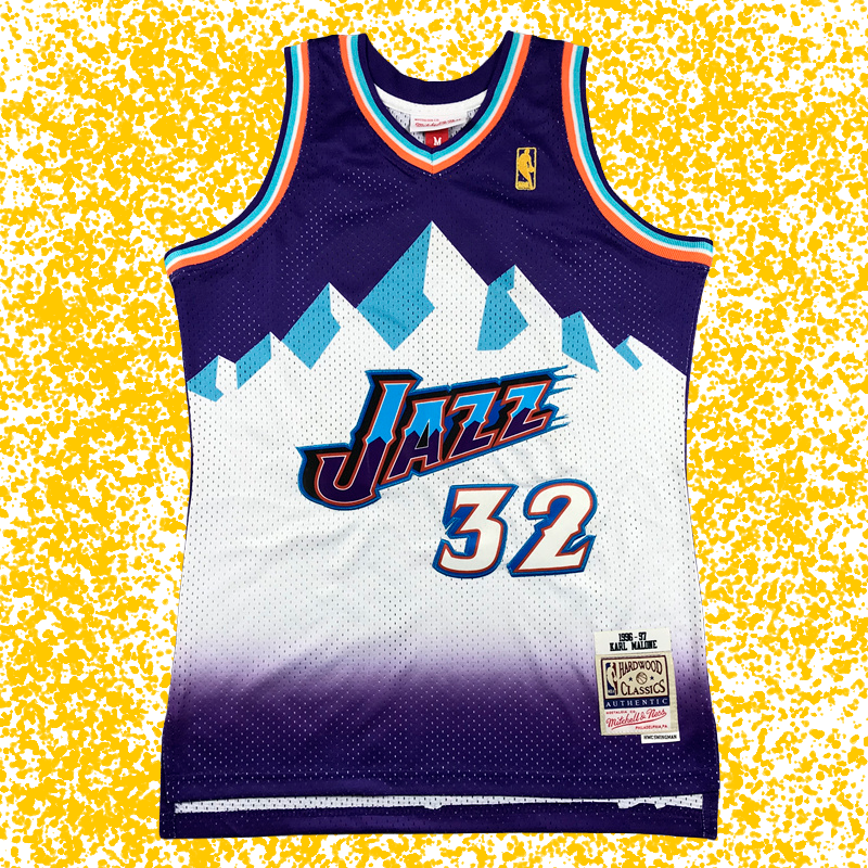 Jazz #32 Malone Purple Mountain Classic Edition T-Shirt