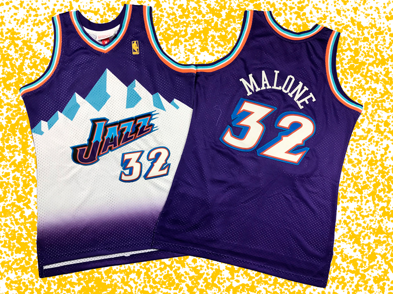 Jazz #32 Malone Purple Mountain Classic Edition T-Shirt