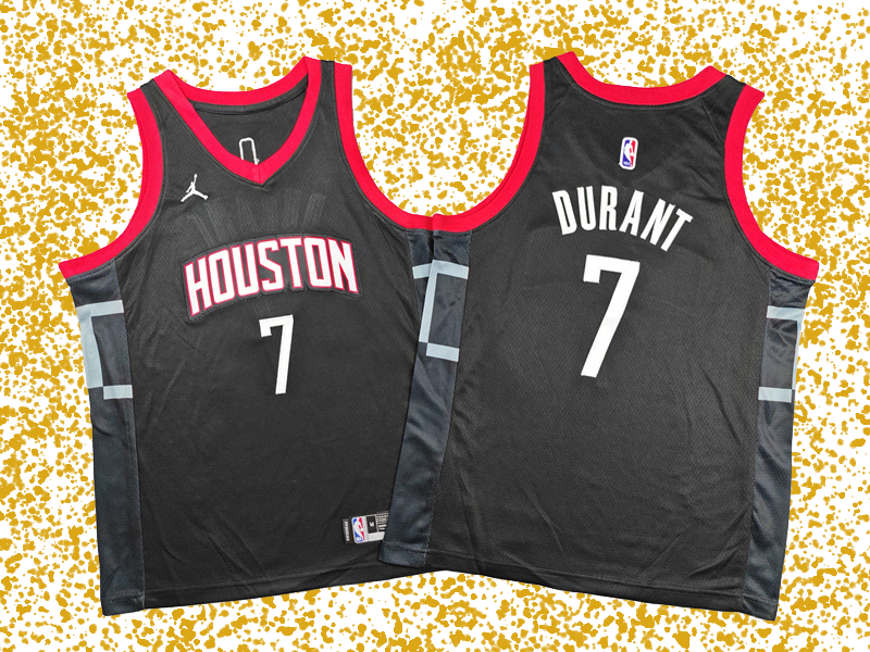 Houston Rockets #7 Durant Black Special Edition T-Shirt